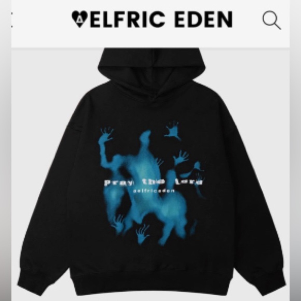 Aelfric Eden Abstraction Print Hoodie Woman’s Size Small NWT
